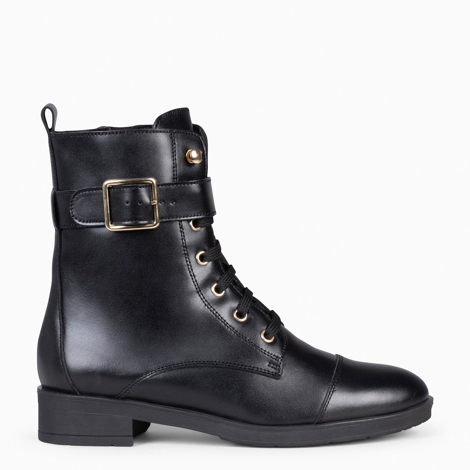 Botas negras taco discount alto