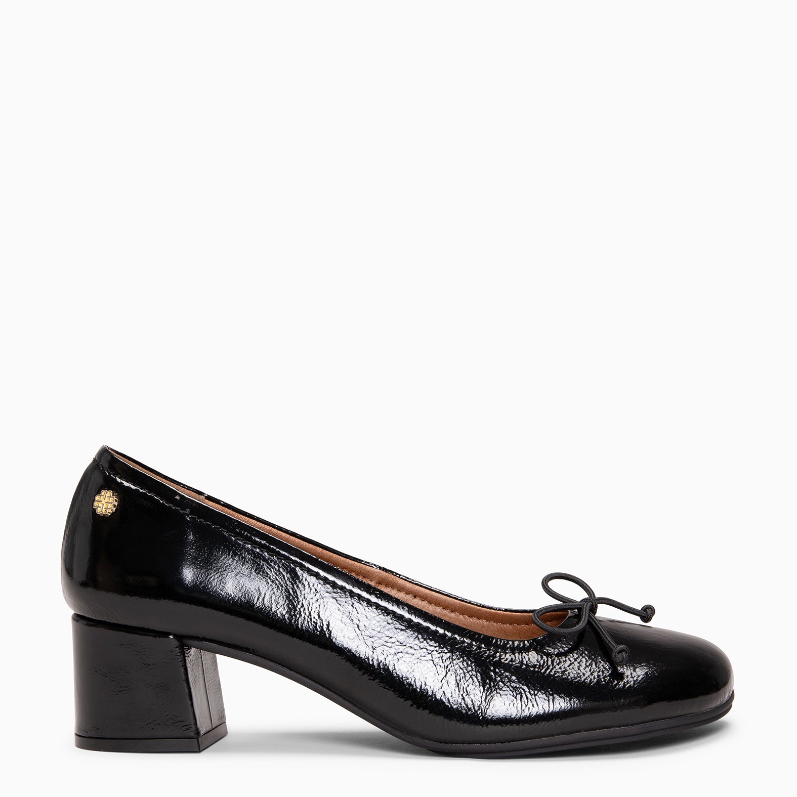 SILVANA - Bailarina Baresoft con tacón NEGRO