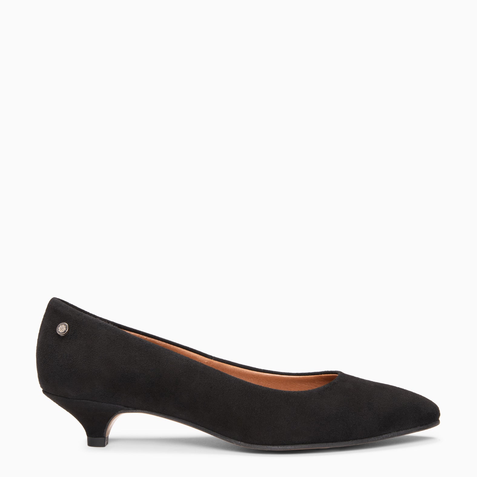 URBAN MINI - Escarpins à petit talon bobine en daim NOIR