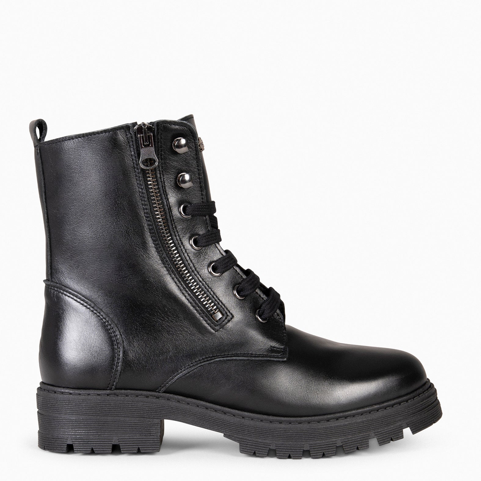 MILITAR – Botas militares de mujer NEGRO