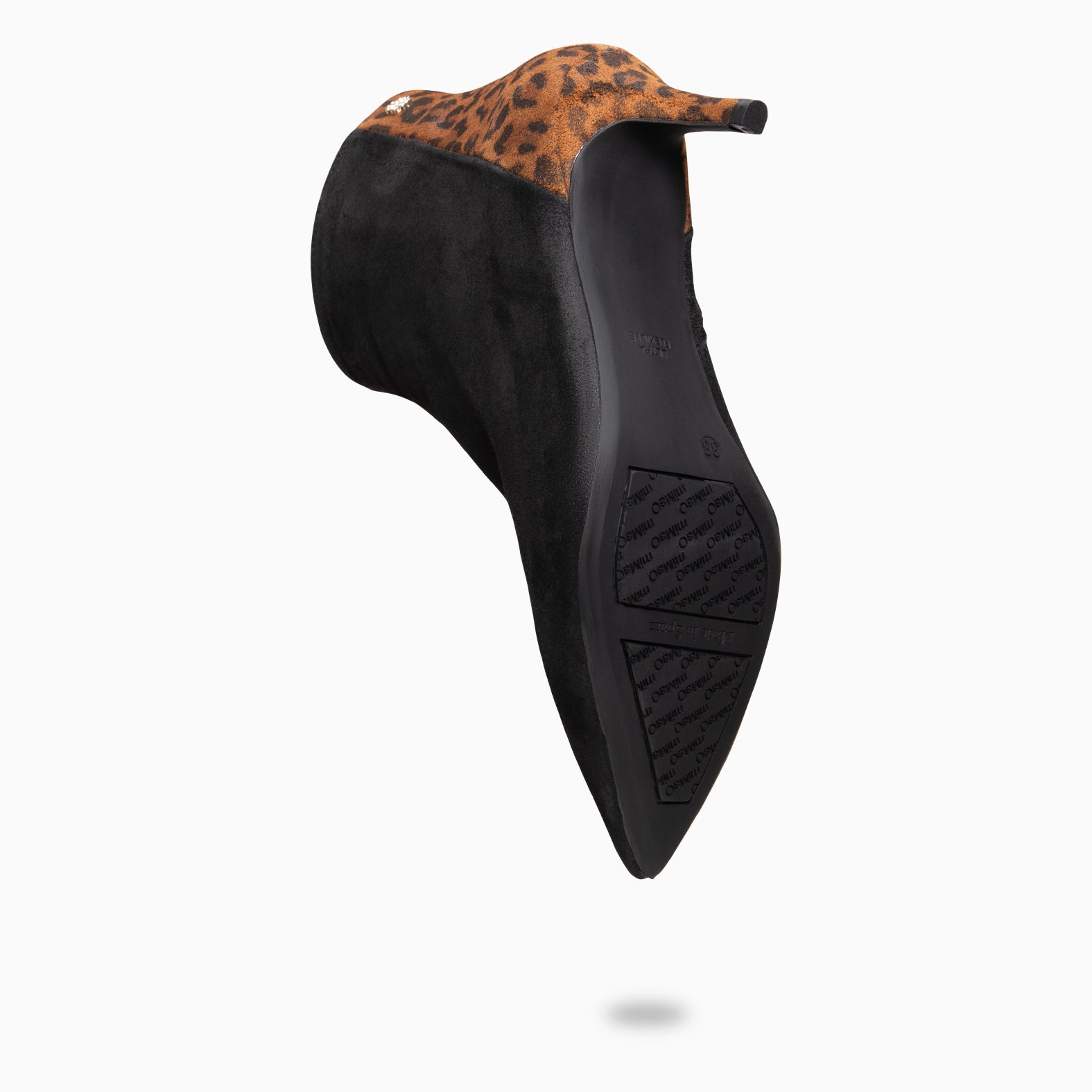 NIGHT - Botines elegantes de tacón fino NEGRO LEOPARDO