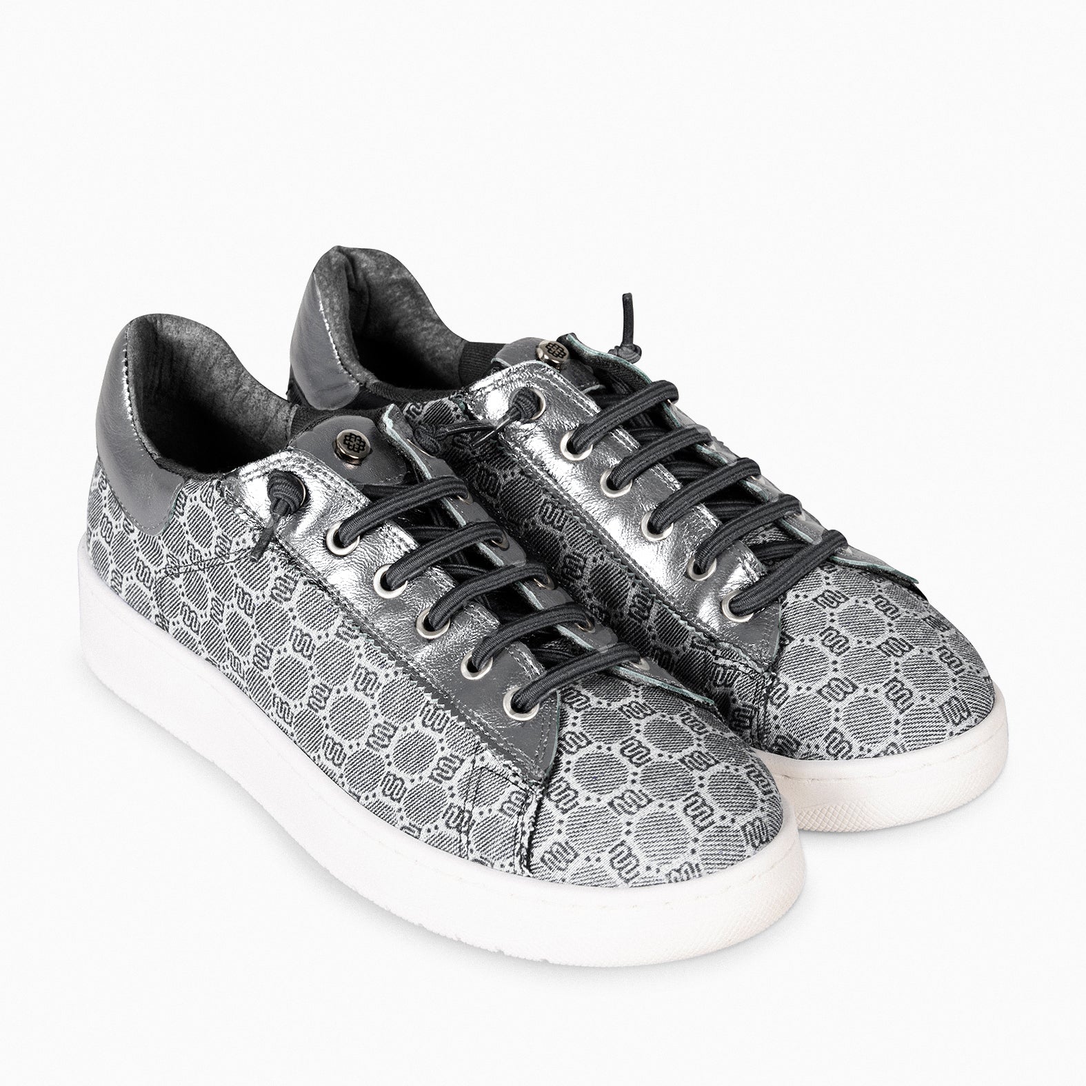 TOULOUSE – LEAD BLACK SNEAKERS WITH ELASTIC LACES