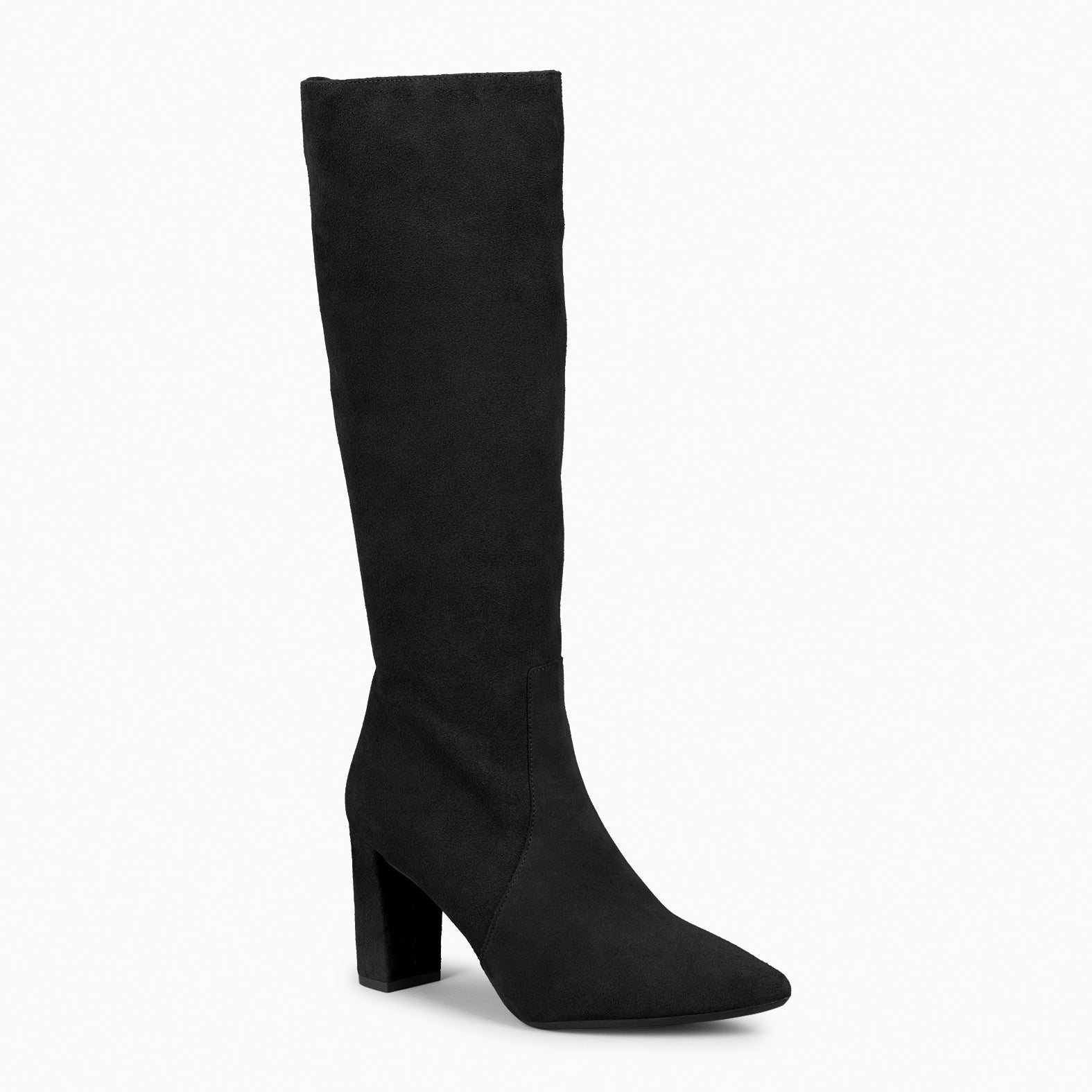 URBAN BOOT - BLACK high heel boots with zipper