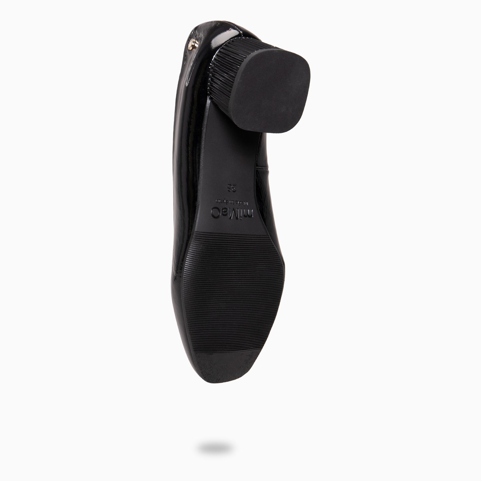 SUSY - Zapato de tacón medio texturizado NEGRO