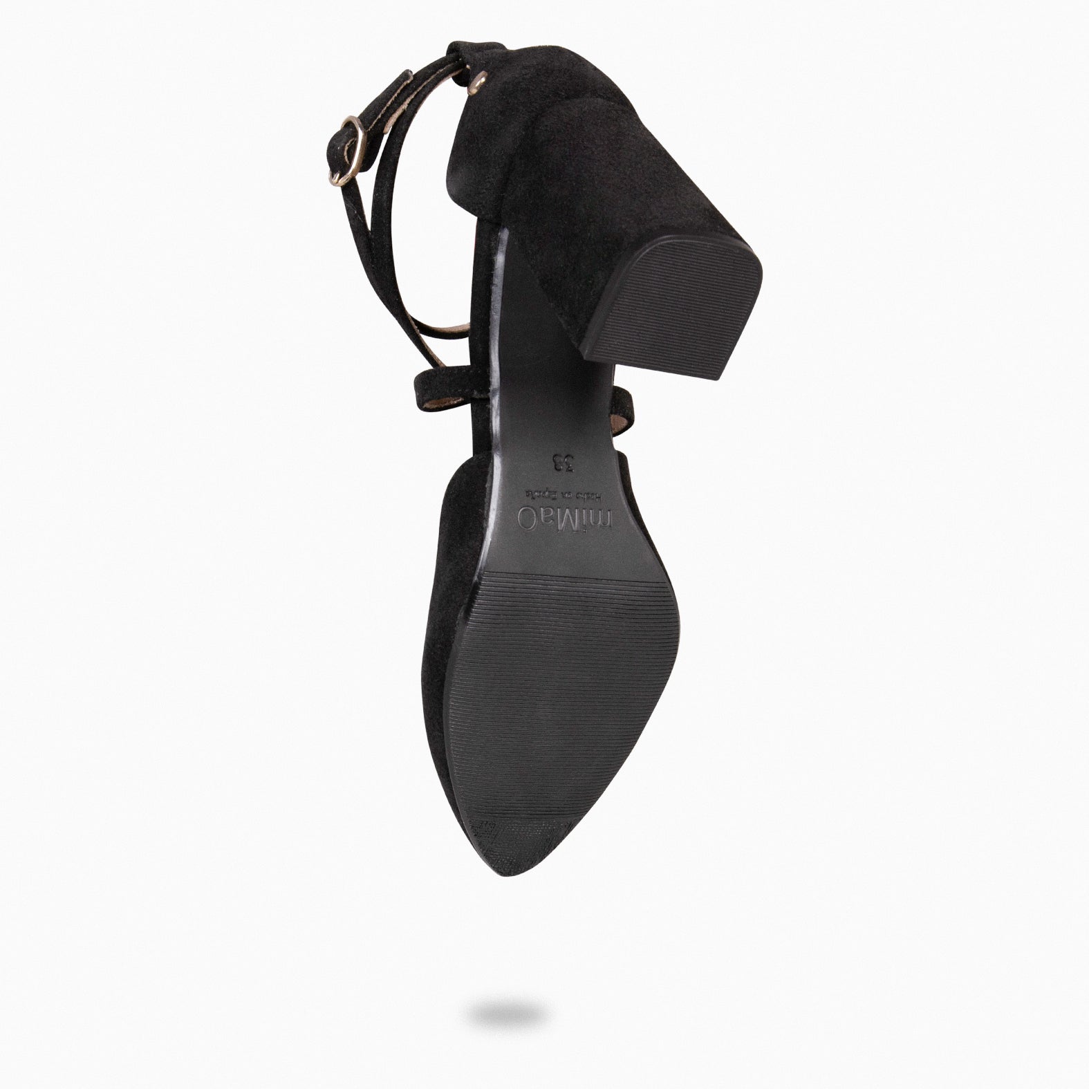 ARIEL – BLACK Wide heel shoe
