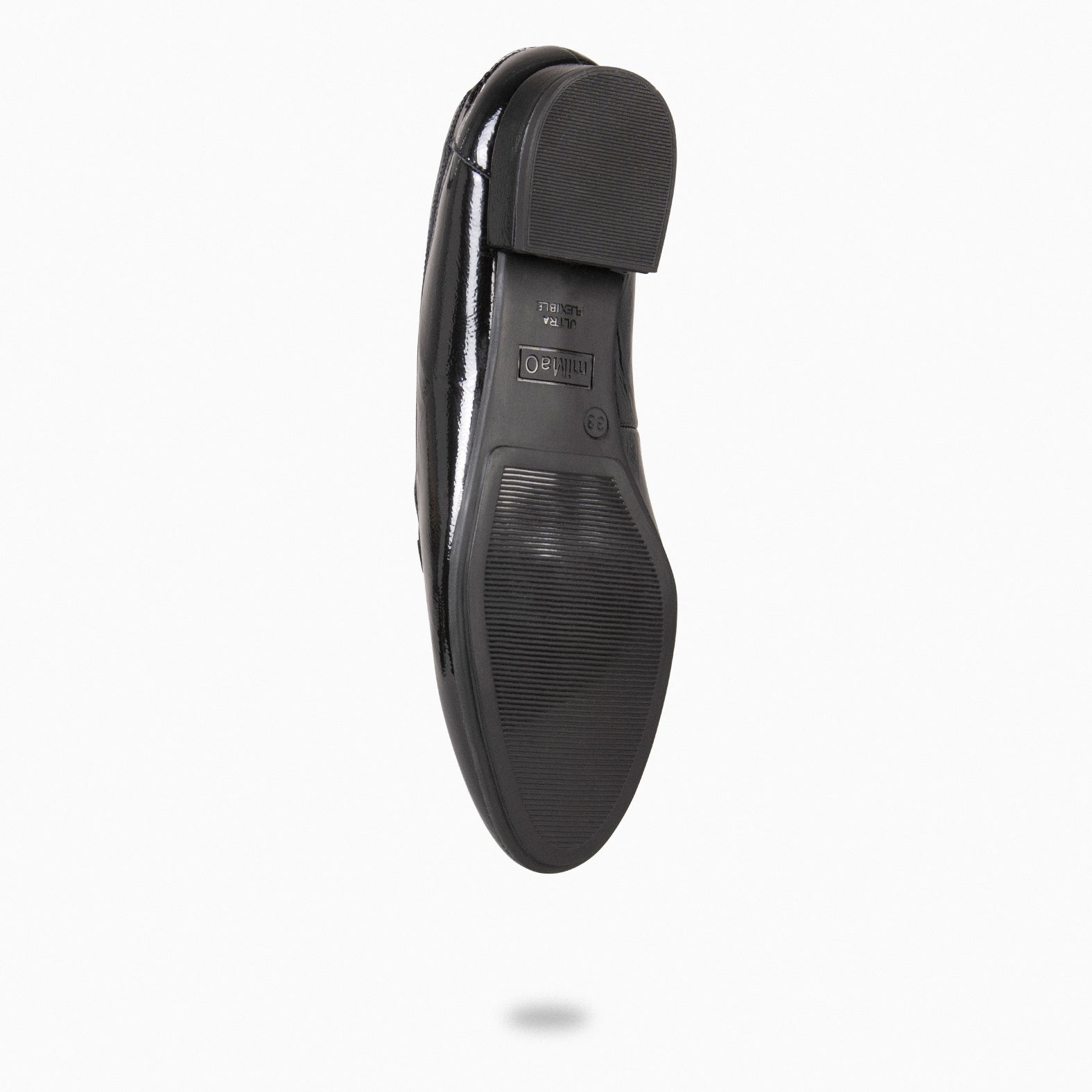 ISABEL – BLACK Flat moccasins 