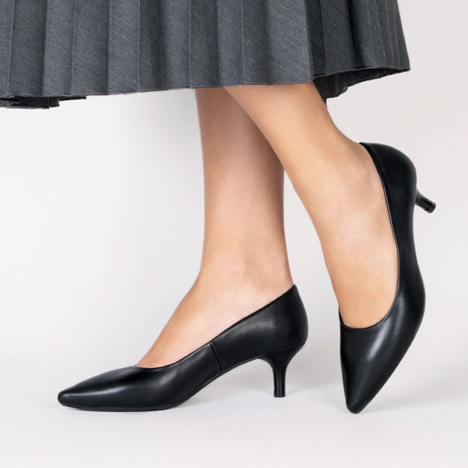 URBAN KITTEN - Zapatos con tacón de chupete de napa en NEGRO