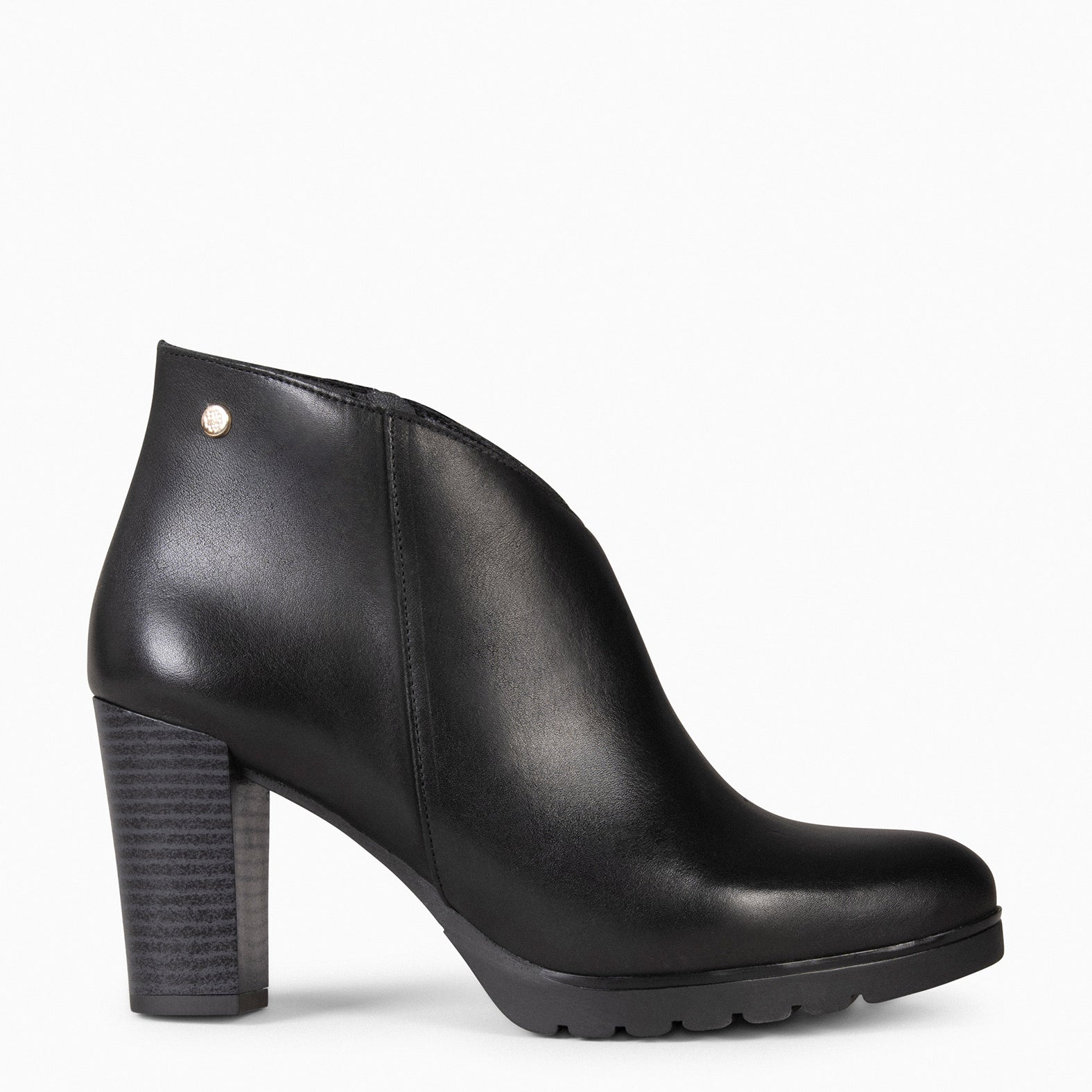 CLASSIC - Bottines pour femme à talon NOIR