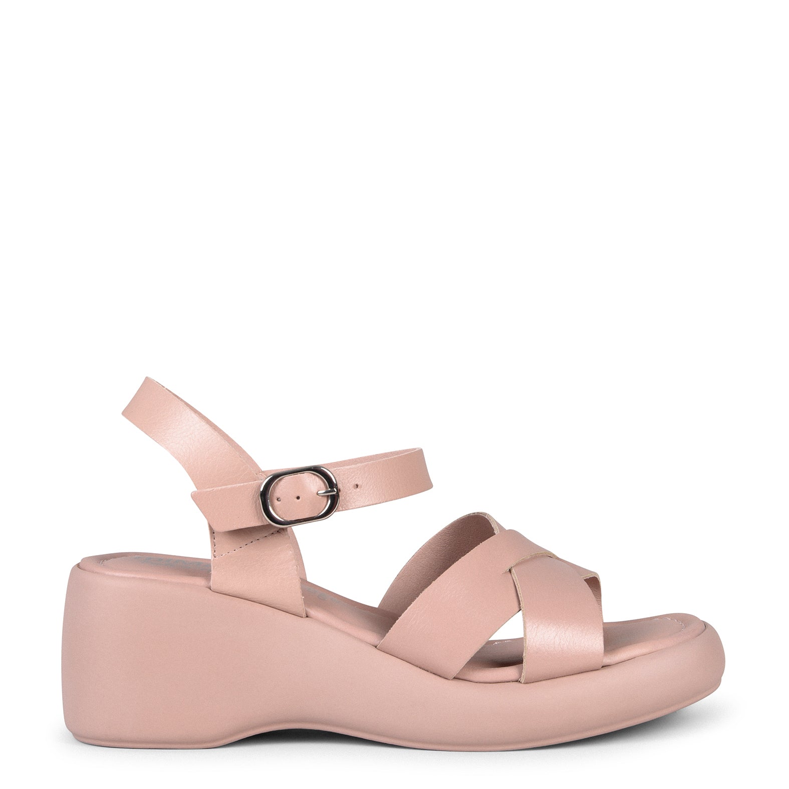 CARLOTA – NUDE WEDGE SANDAL WITH PLATFORM