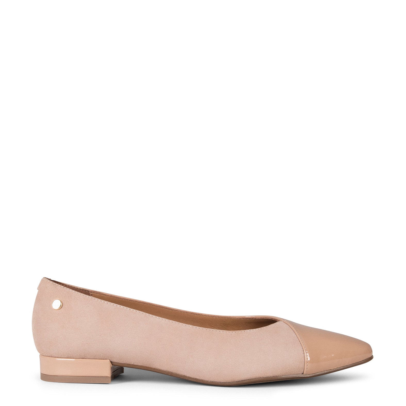 KATE – NUDE Low Heel Ballerinas