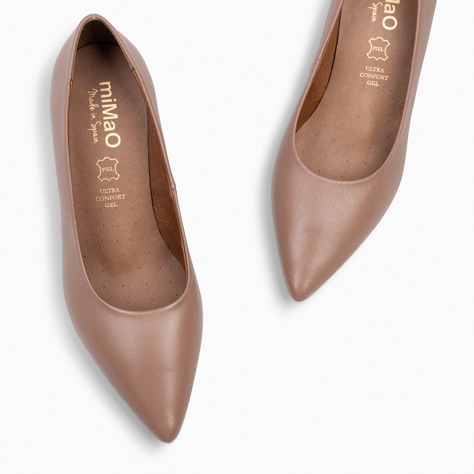 URBAN KITTEN - LIGHT PINK nappa leather kitten heels 