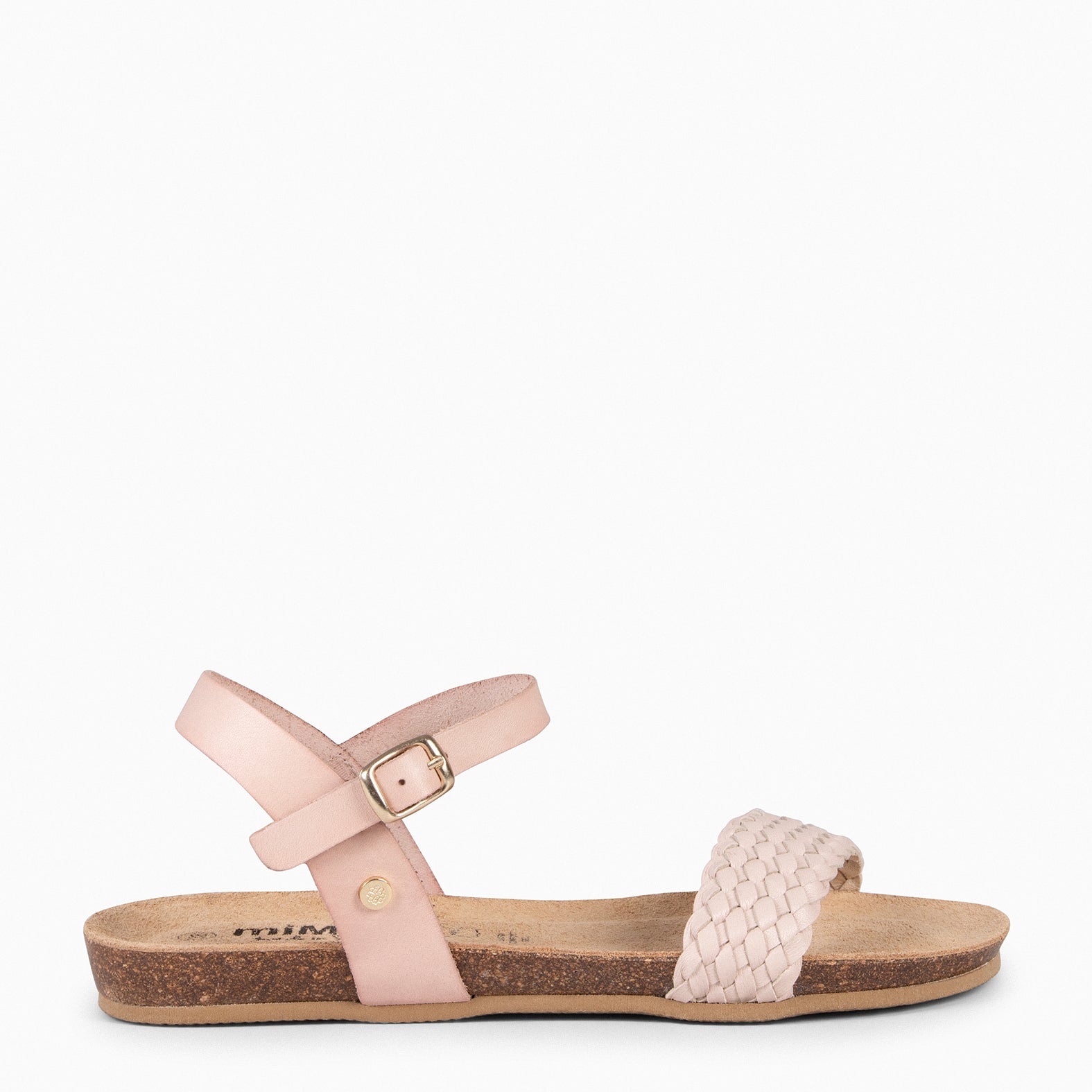 AIRE - NUDE BIO Flat Sandals with braided strap