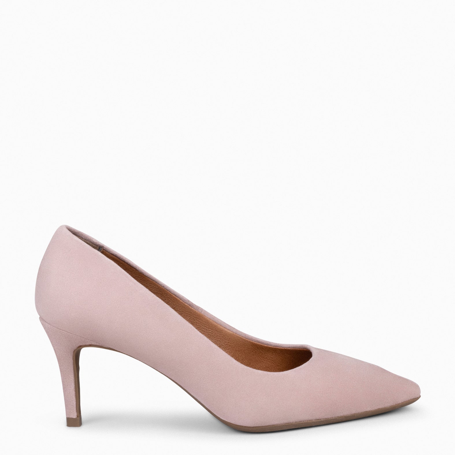 STILETTO – NUDE suede leather stilettos