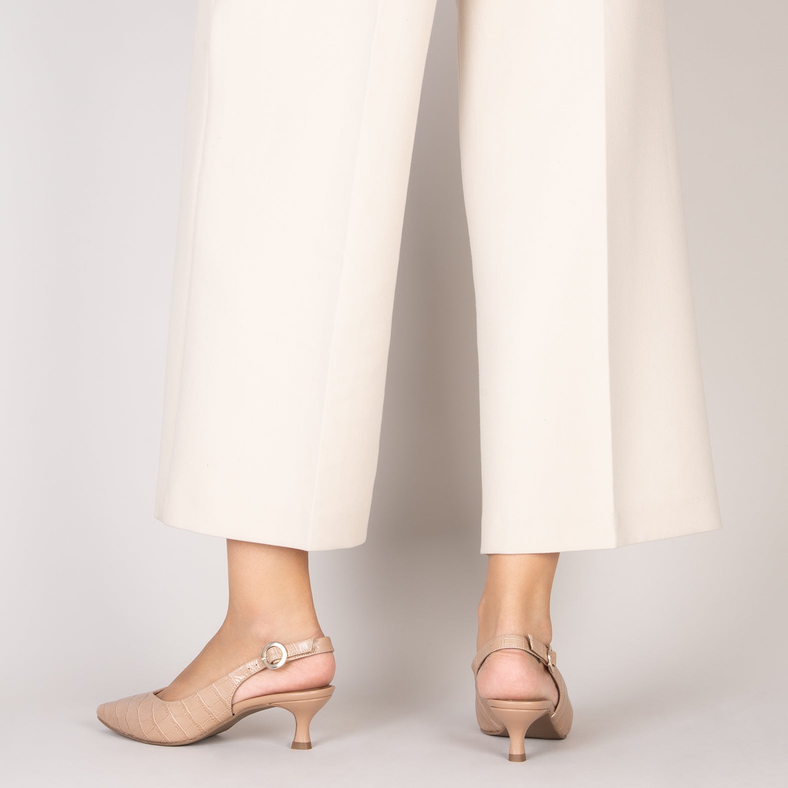 GRETA – NUDE Slingback high heel