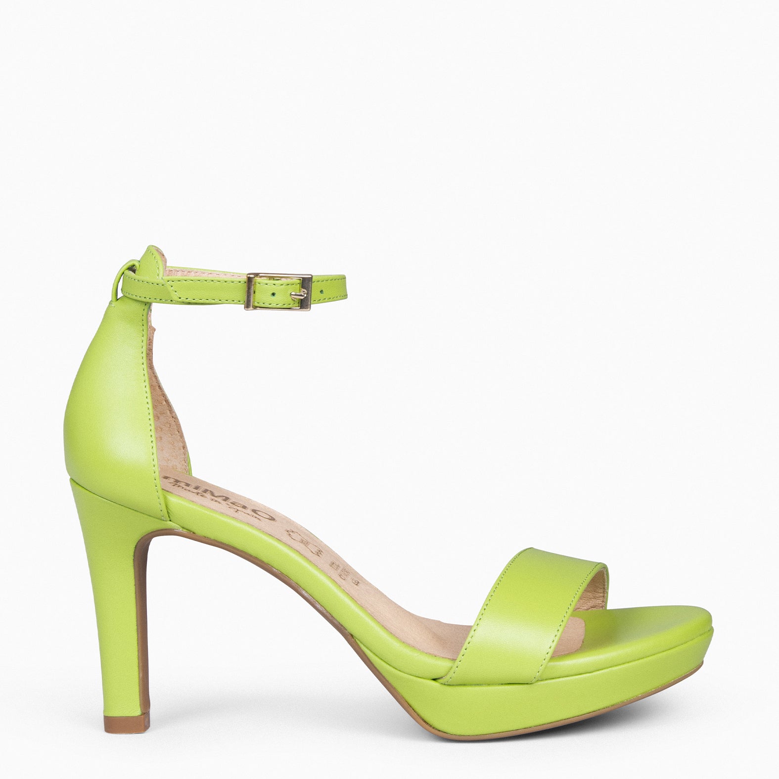 PARTY - GREEN HIGH-HEELED PLATFORM SANDALS