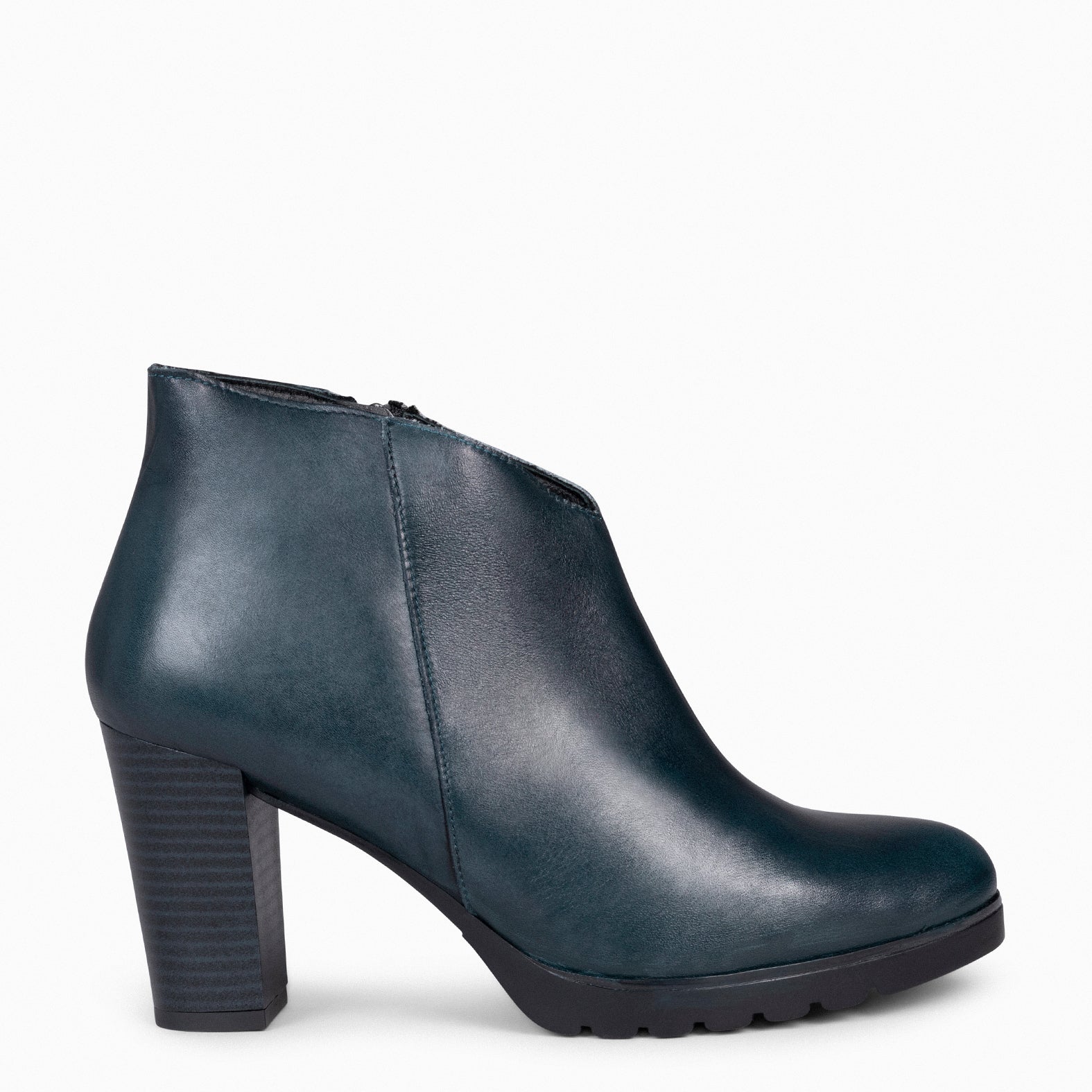 CLASSIC - BLUE Women's Ankle Boots with heel