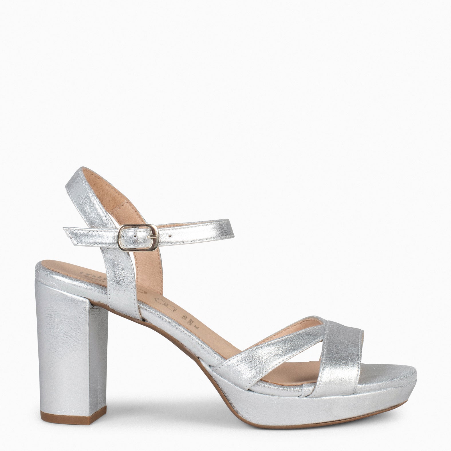 Tacones Altos Zapatos Tacon Plata PARIS – Sandalias De Fiesta Con