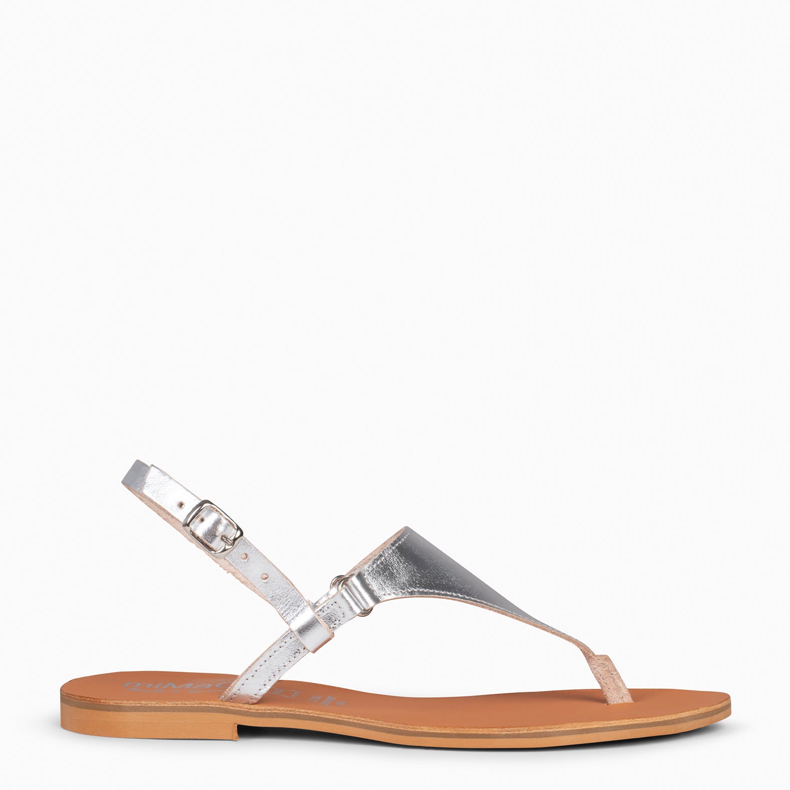 GAZANIA - SILVER SANDALS WITH BUCKLE