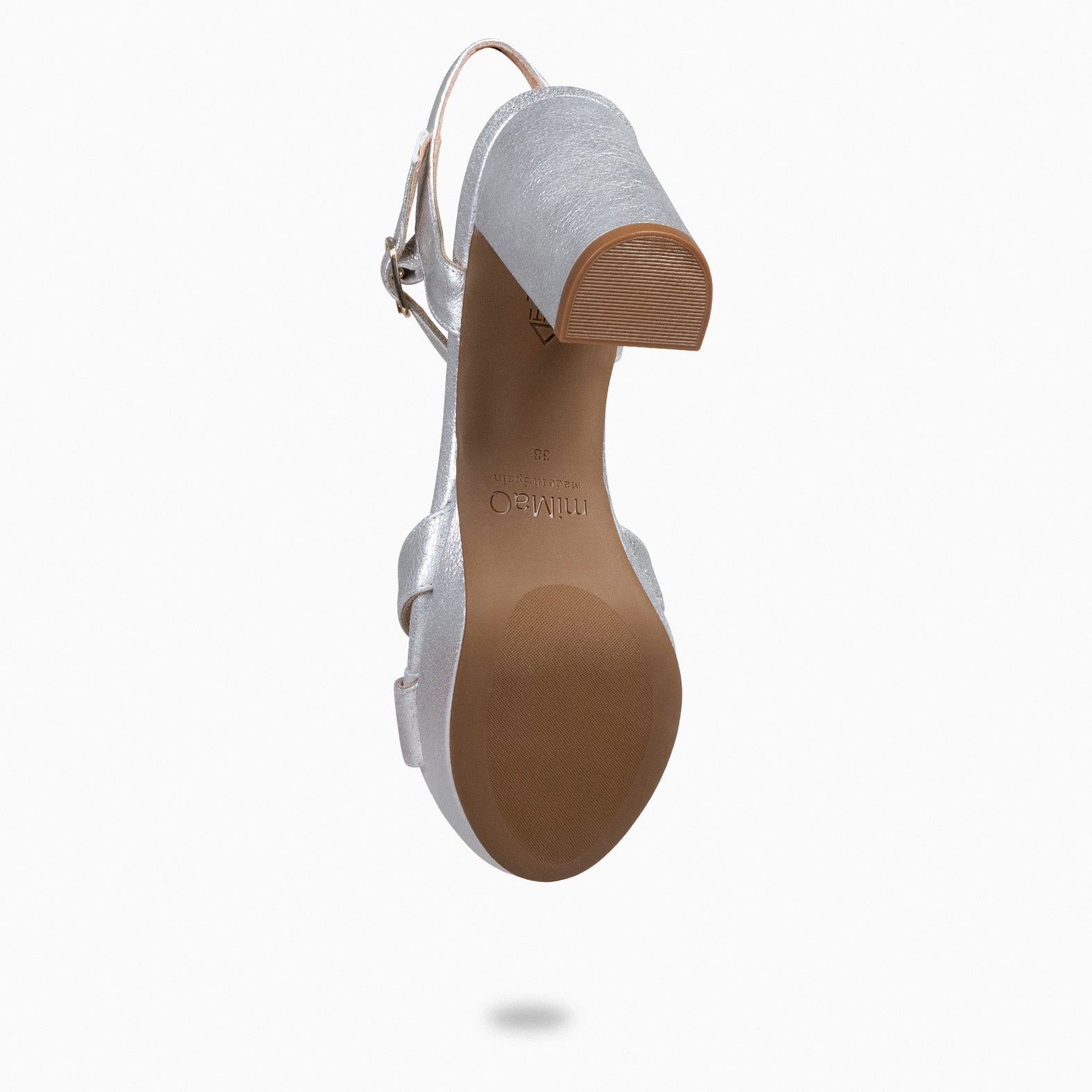 PARIS – SILVER high heel sandal with platform
