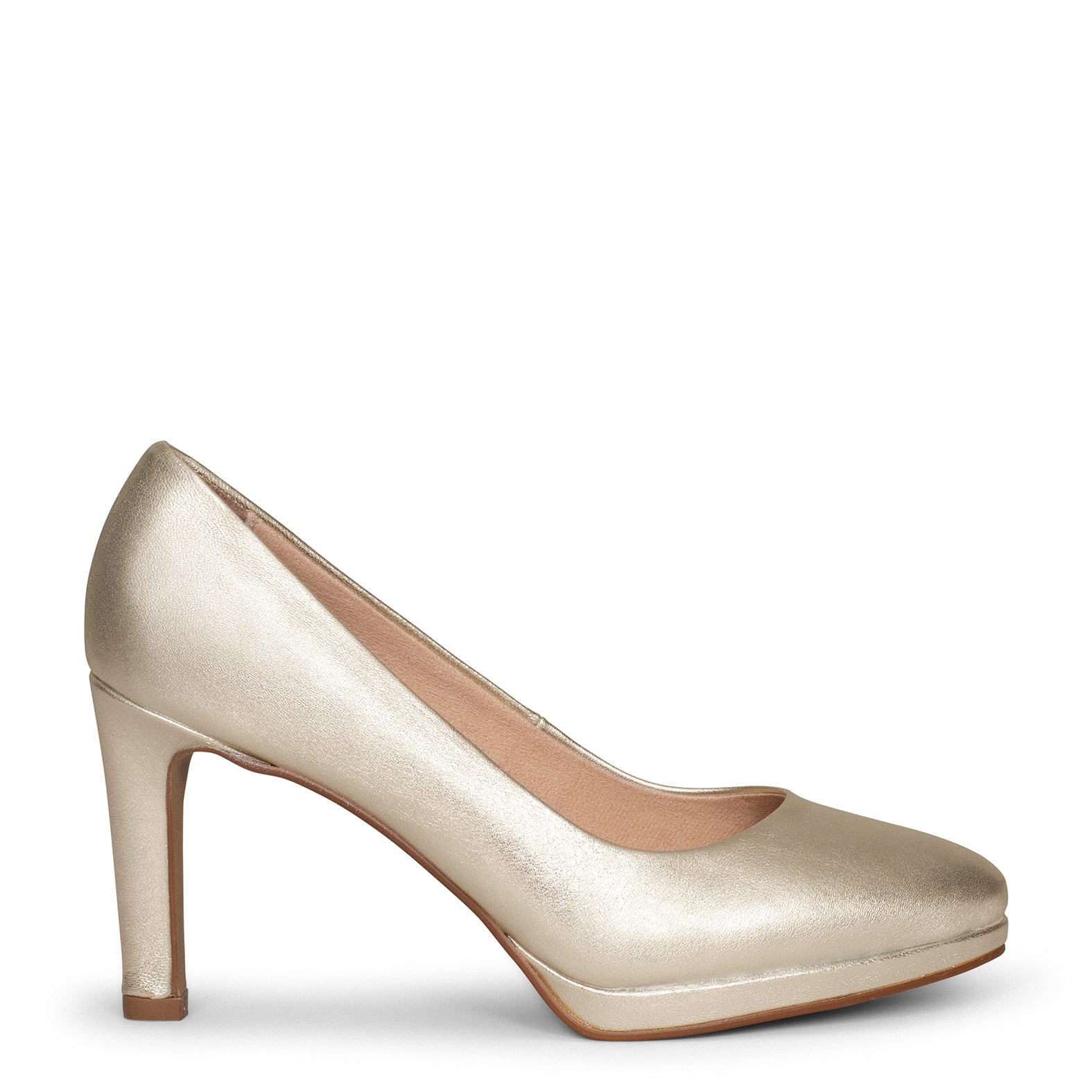 PLATFORM – GOLDEN high heels with platform