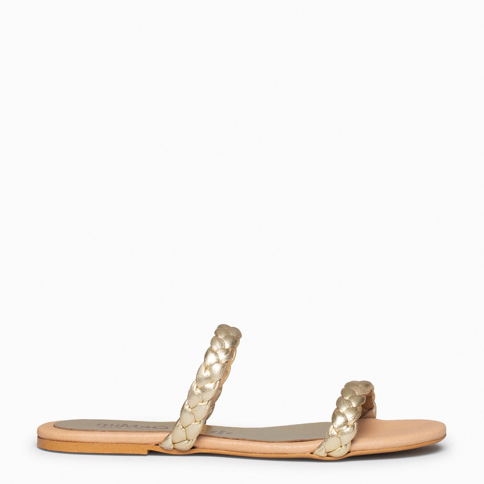 DAILY – GOLDEN FLAT SANDAL WITH BRAIDS