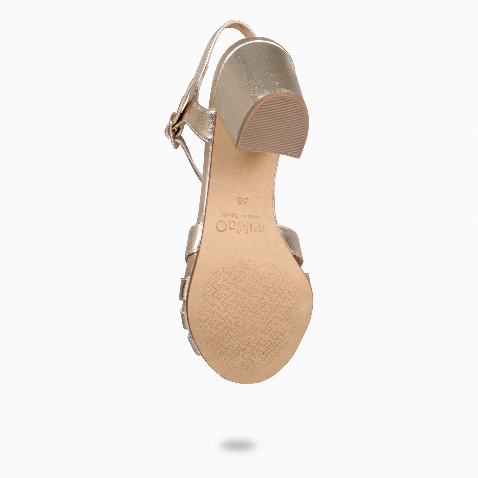 MUSE – GOLDEN block heel sandals