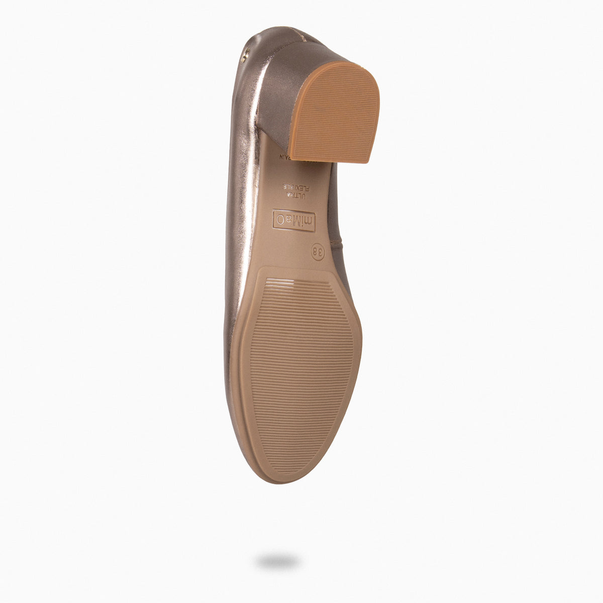 URBAN ROUND SPLASH - Gold Low-heeled shoes