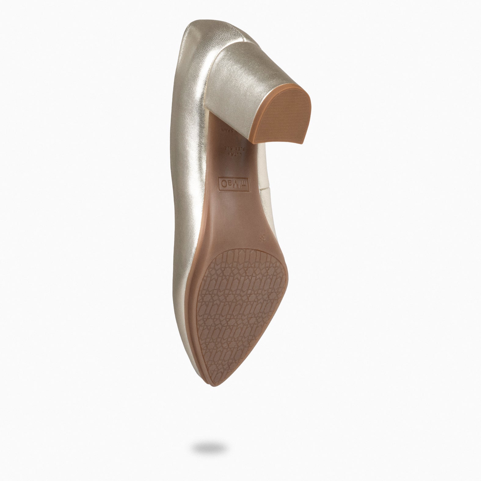URBAN S SPLASH – Zapatos de tacón metalizados PLATINO