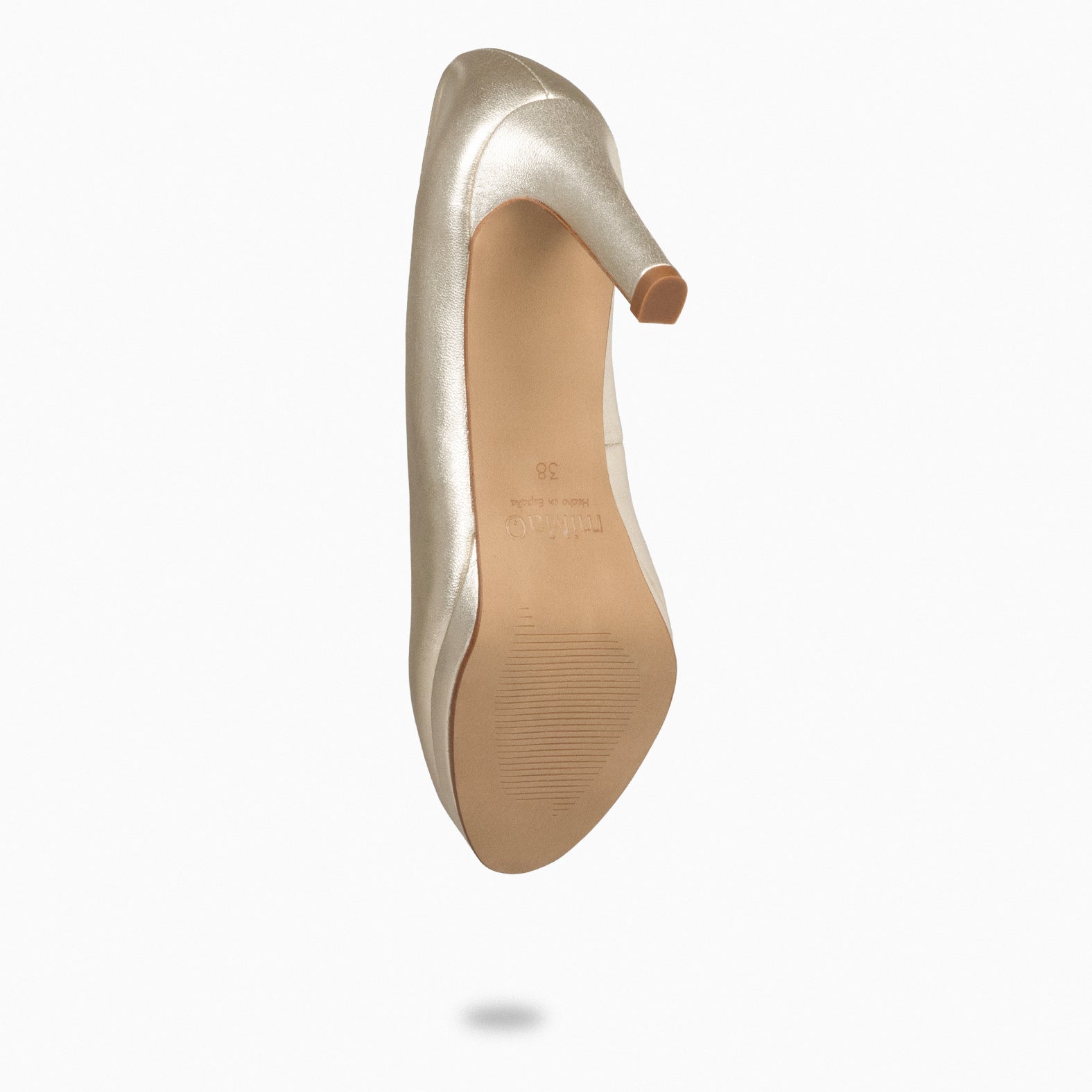 PLATFORM – GOLDEN high heels with platform