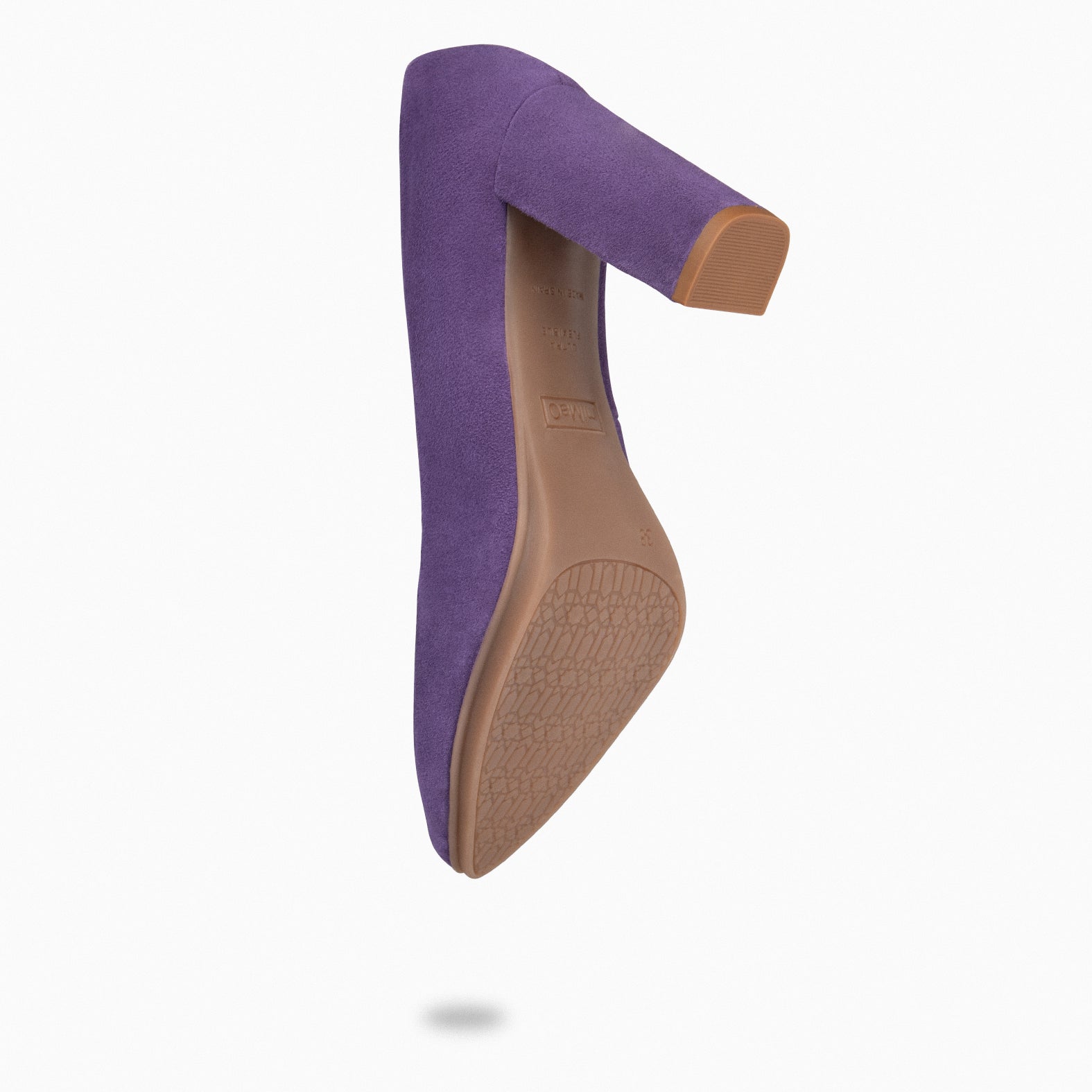 URBAN – PURPLE suede high-heeled shoes