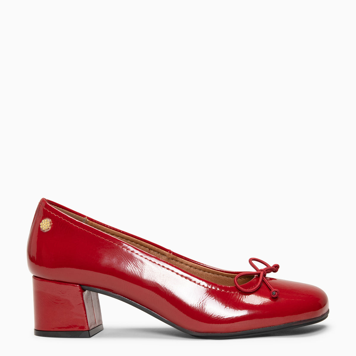 SILVANA - RED Baresoft ballerinas with heel