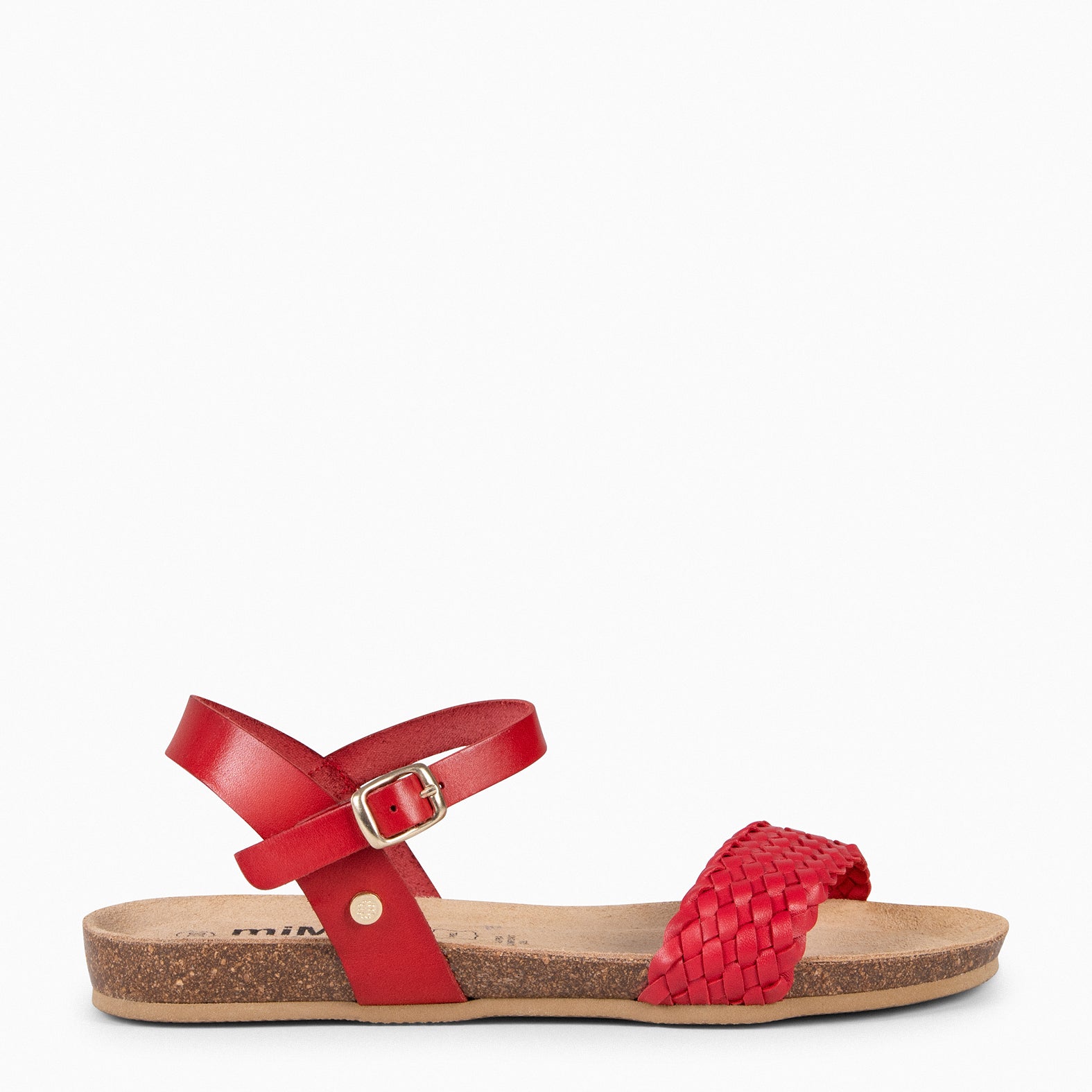 AIRE - RED BIO Flat Sandals with braided strap