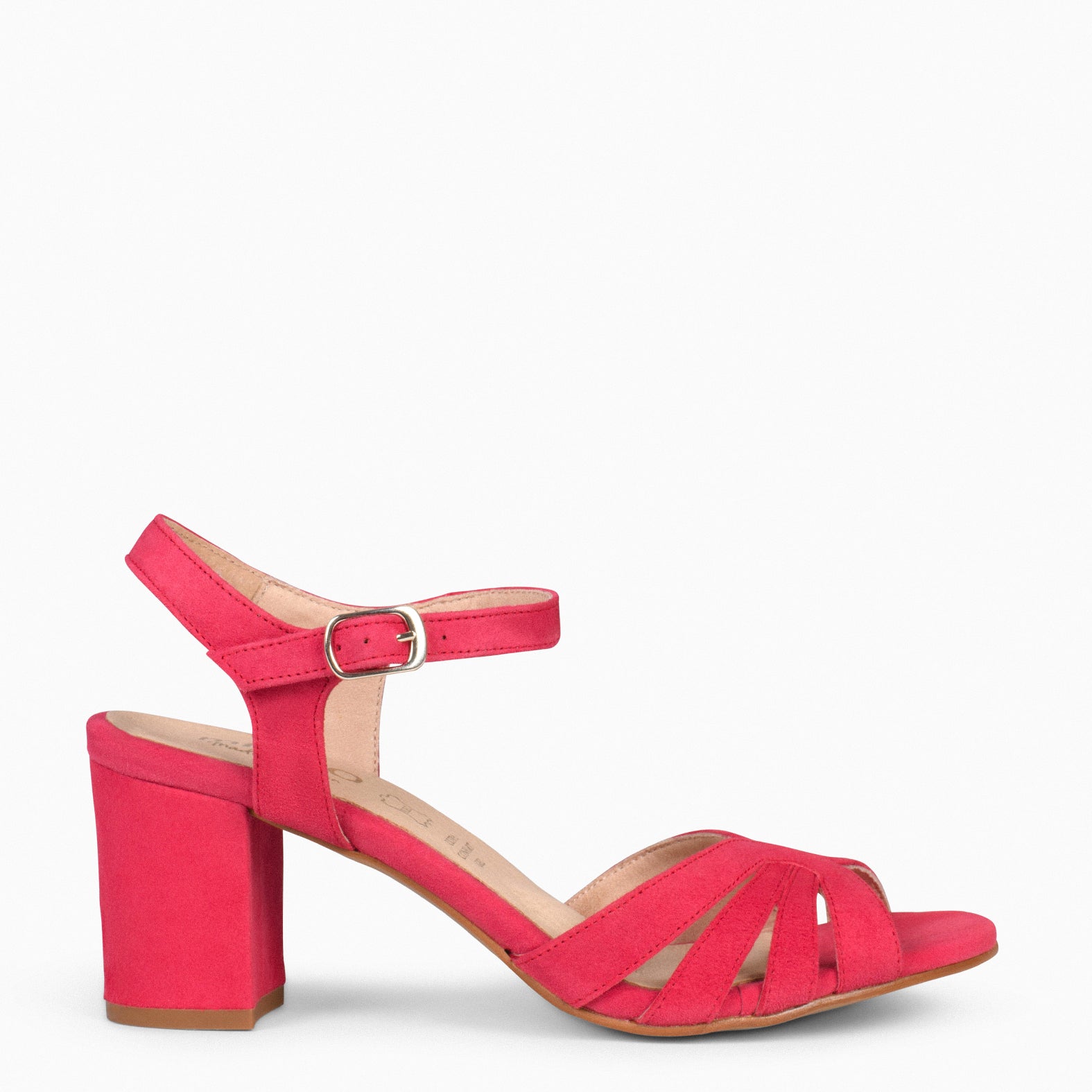 MUSE – RED block heel sandals