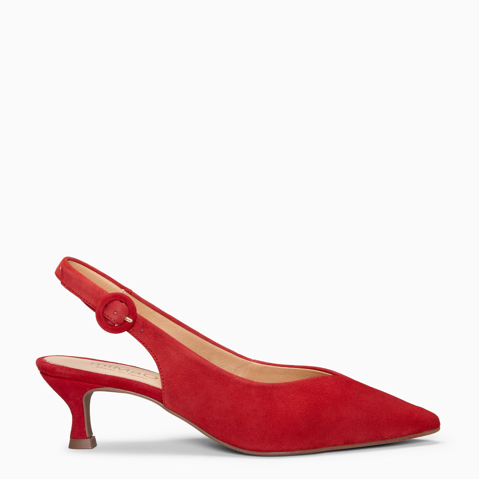 CARMEN – RED low heel slingback