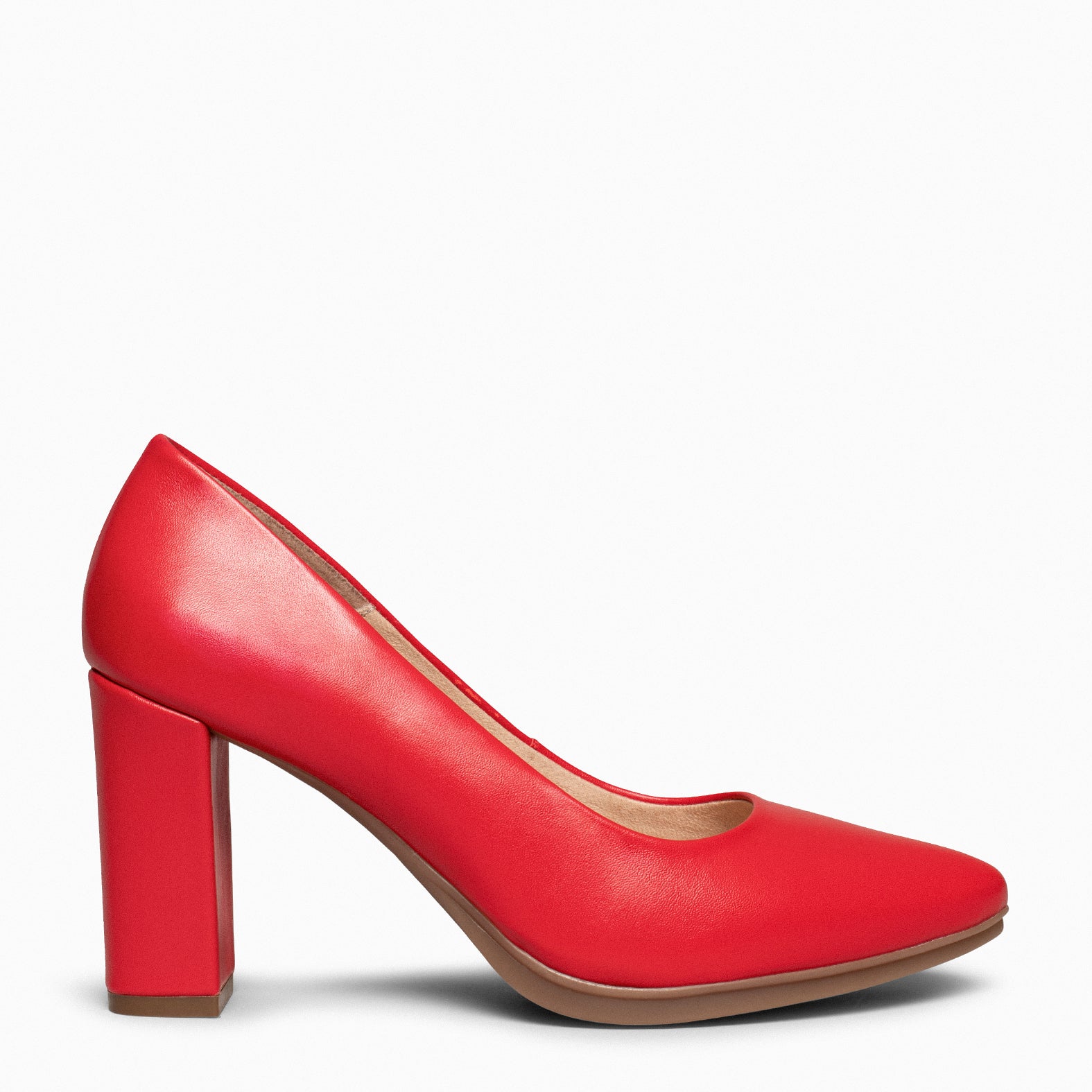 URBAN SALON –  RED nappa leather high heel