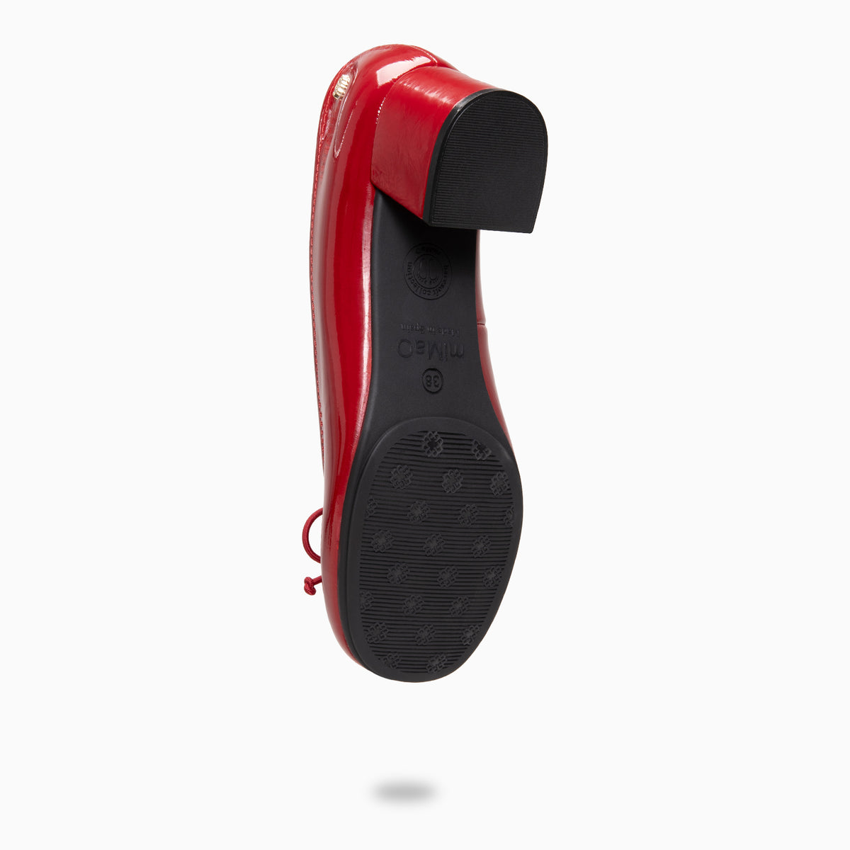 SILVANA - RED Baresoft ballerinas with heel