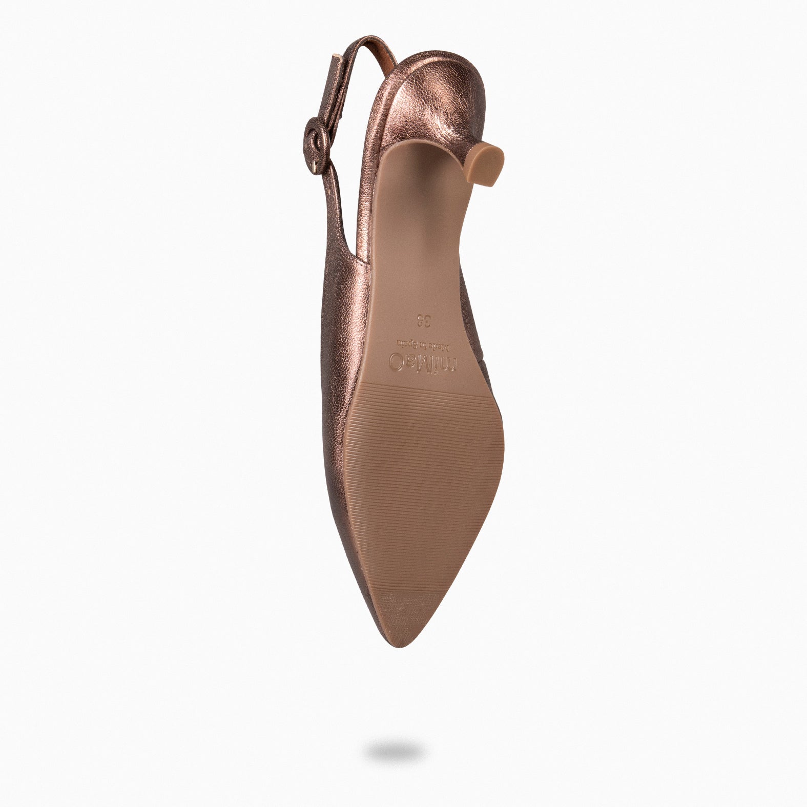 CARMEN – BRONZE low heel slingback