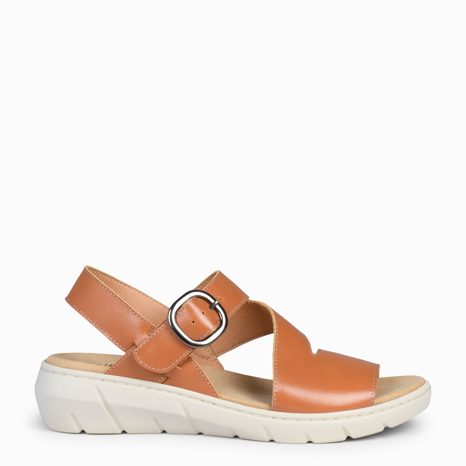 NATURA – CAMEL sandals with removable insole