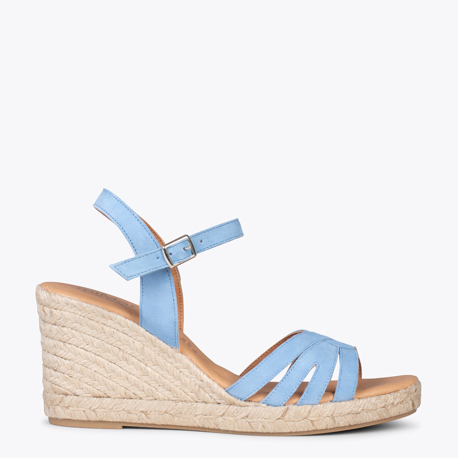 HOYAMBRE – BABY BLUE espadrilles with braided front