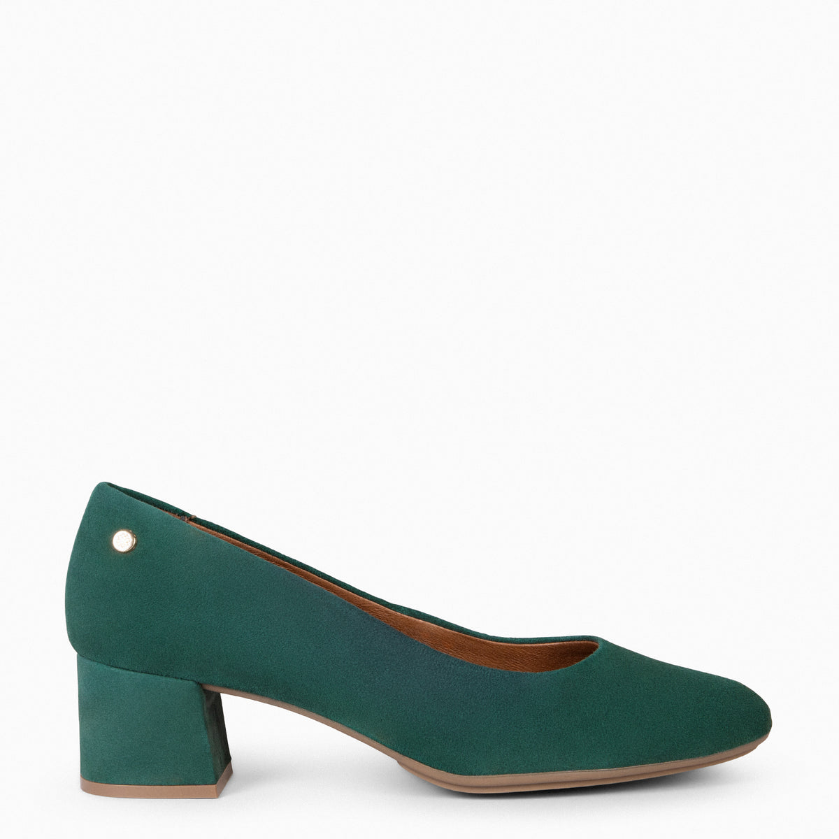 Escarpins BCBGirls 8.5 US (38.5 EU) - Vert Foncé Avocat, Cuir, Talon Haut Pointu - Occasion