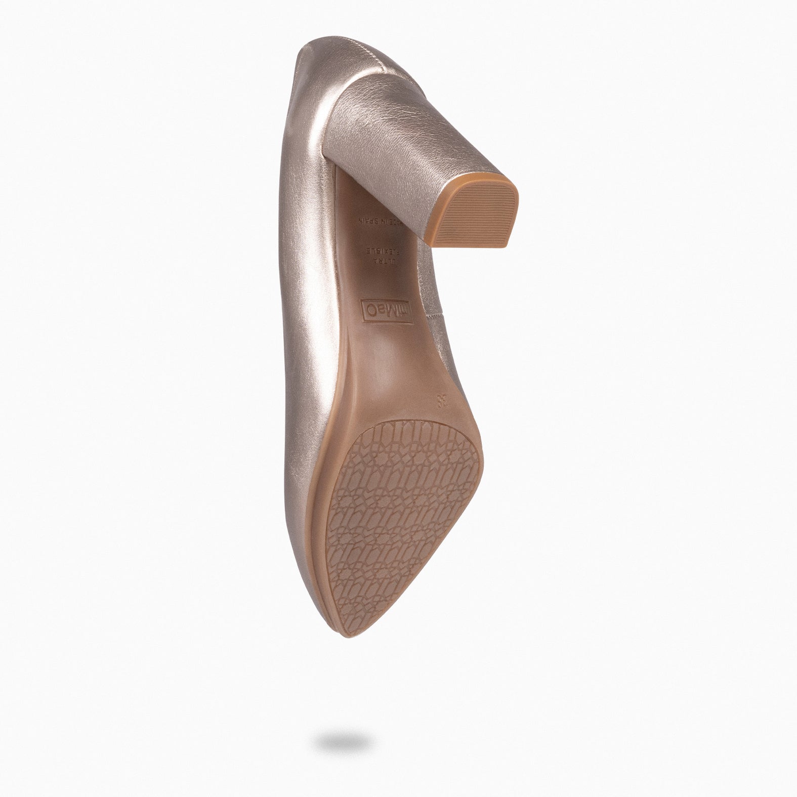 URBAN SPLASH - Zapatos de tacón con piel metalizado PLATINO
