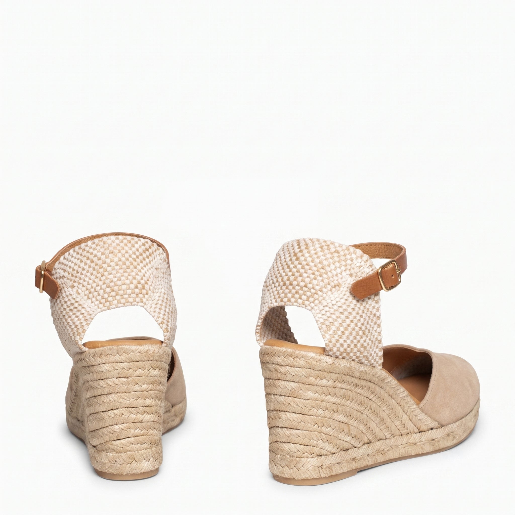 NERJA - Espadrilles à talon haut BEIGE