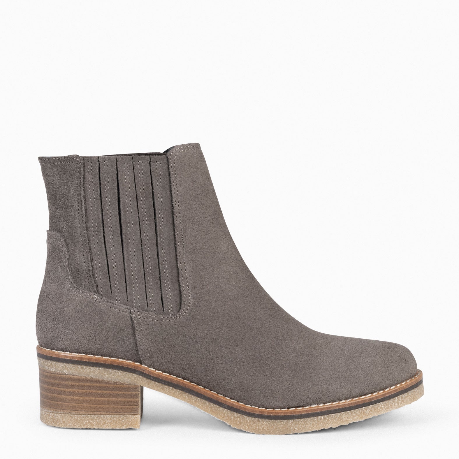 COUNTRY – Bottines Chelsea pour femme TAUPE
