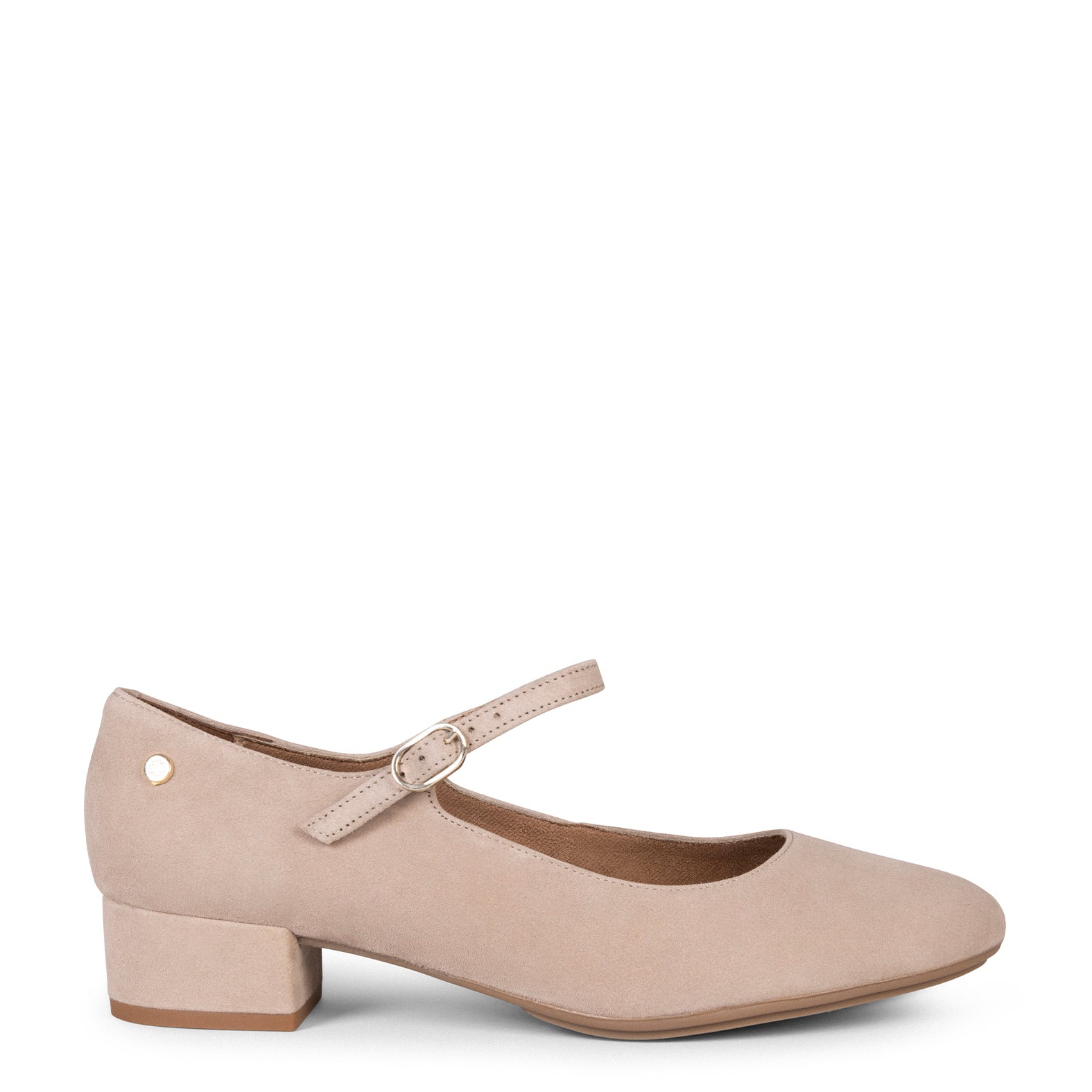 NORA – TAUPE Mary-jane with low heel