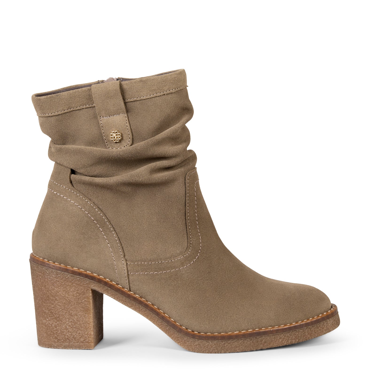 OREGON – Botines de tacón TAUPE