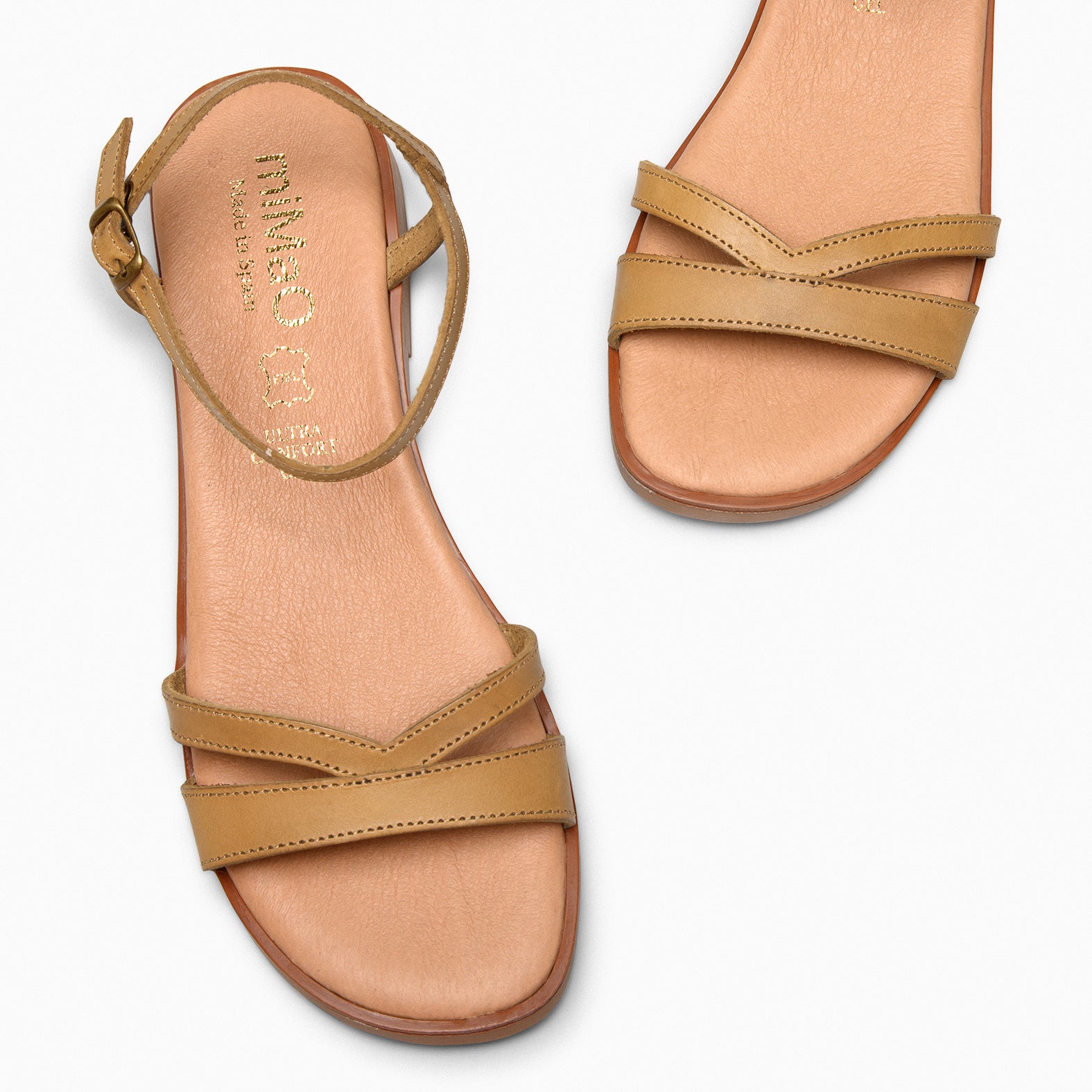 YAUNDE - TAUPE Flat Sandals