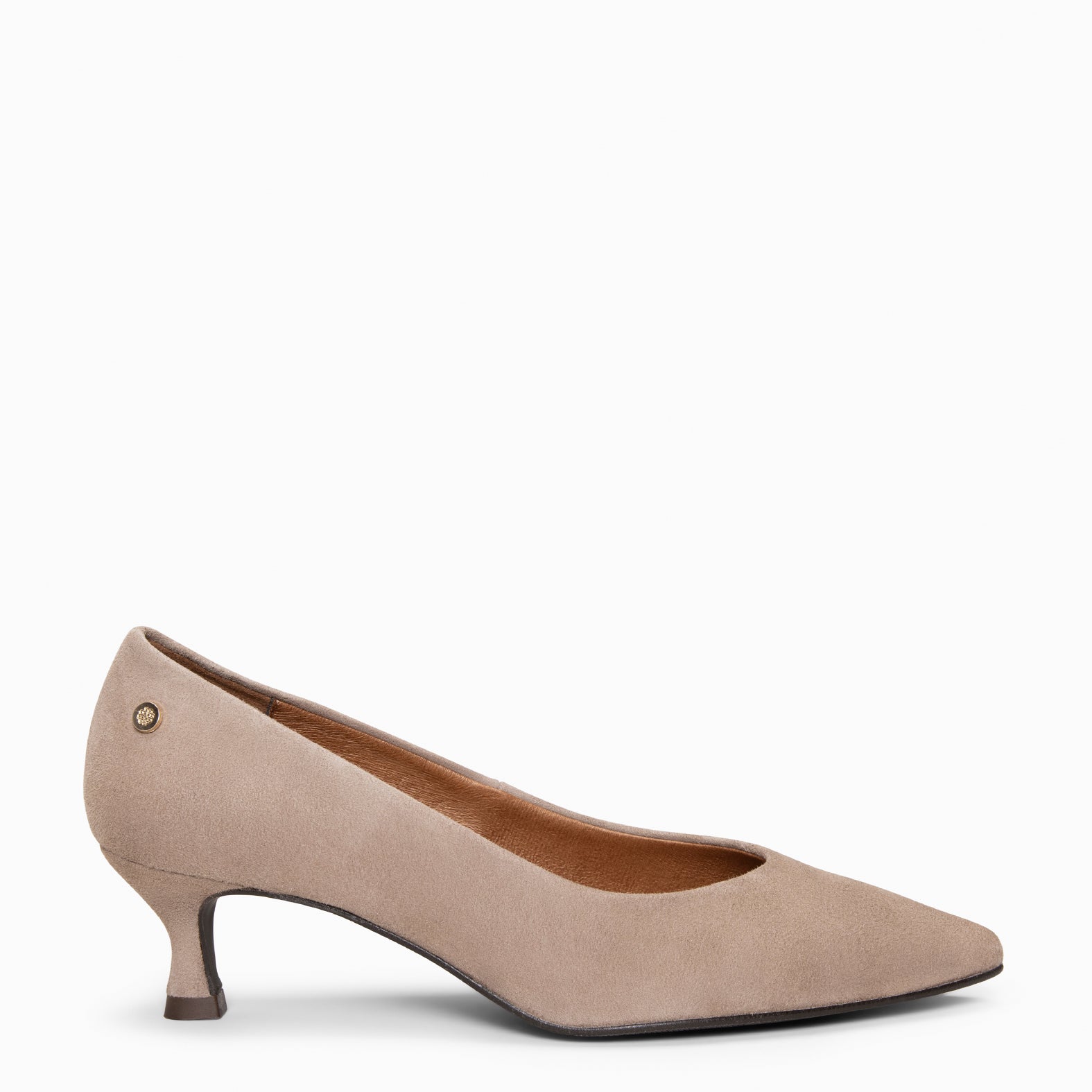 ESTHER - Chaussures à talon kitten heel TAUPE