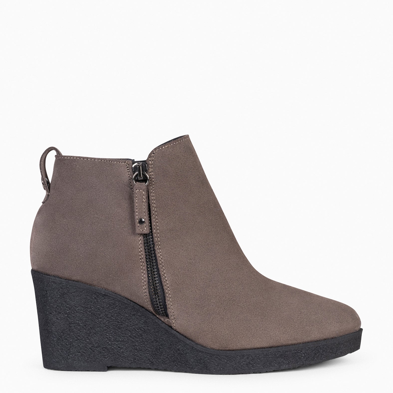 Taupe hotsell wedge booties