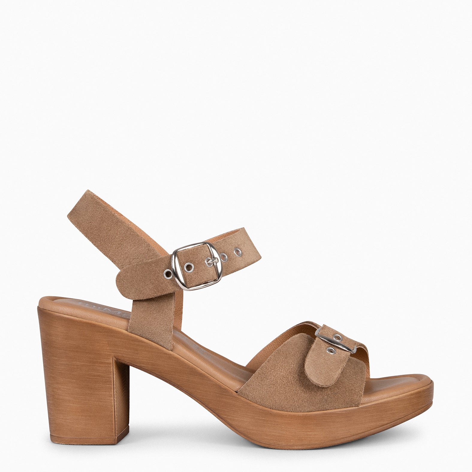 CLEO – TAUPE Buckle sandal 