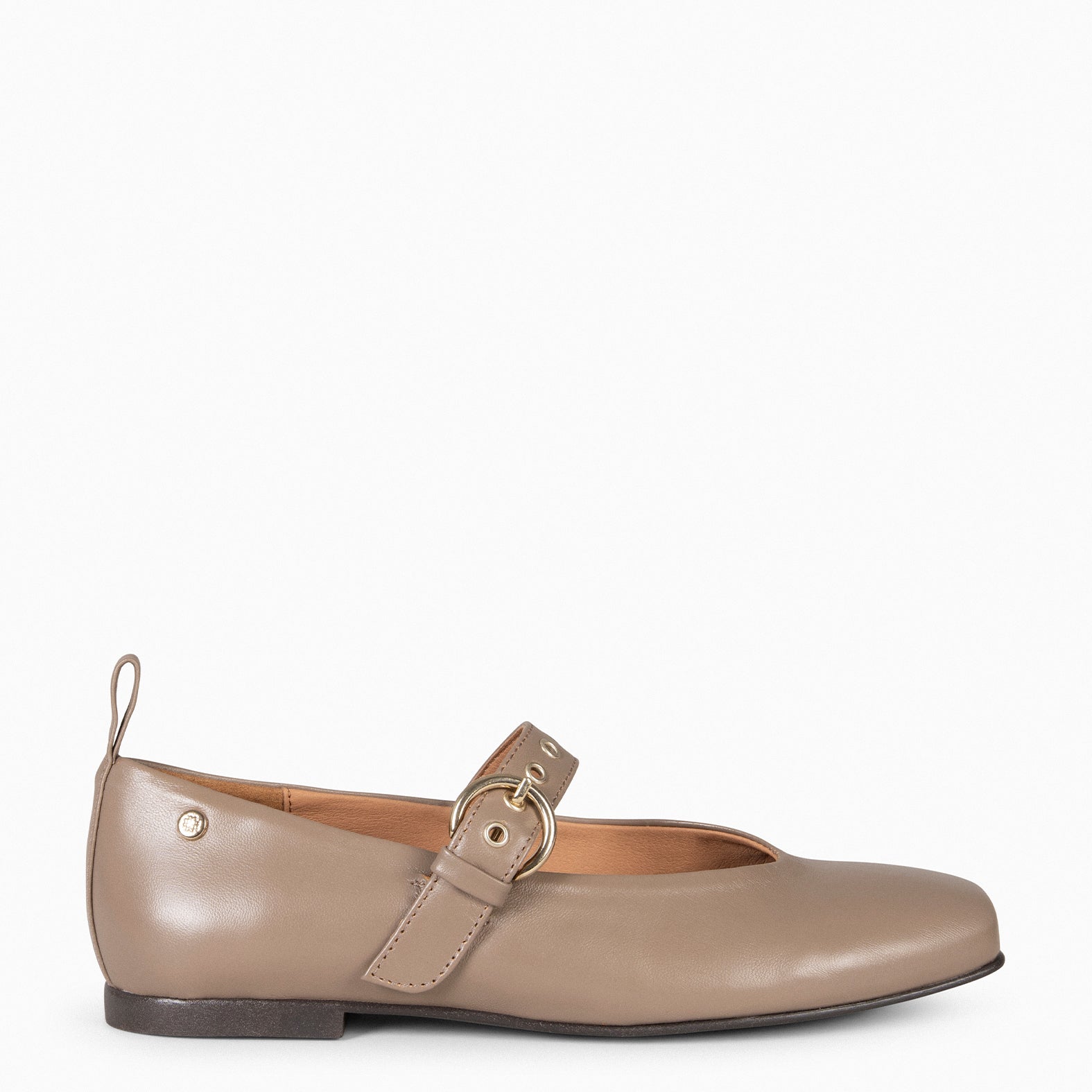 ARUNA – TAUPE Mary-Jane with square toe